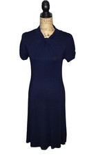 ASOS Women's Short Sleeve Shift Dress Navy Blue US 6 (3607)