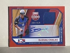 ELIZUAL CHALAS 2021 ELITE EXTRA EDITION RELIC AUTO 101/149 Dominican Prospect