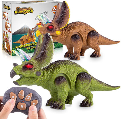 Kavalan RC Remote Control 2 Triceratops Dinosaur Walking Dancing