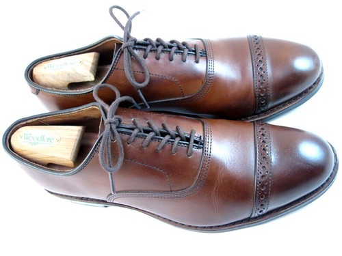 Allen Edmonds "Fifth Avenue" Men's Leather Cap Toe Oxfords 8 D Chili (376N) - Picture 3 of 11