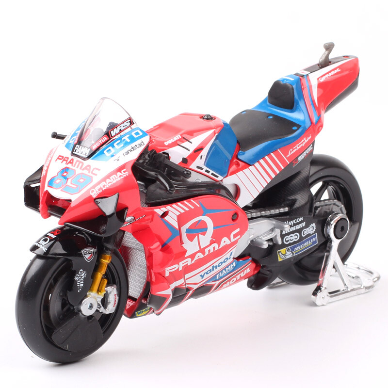 1/18 2021 Ducati GP21 Pramac Racing Team #89 Jorge Martin Toy Model Motocycle