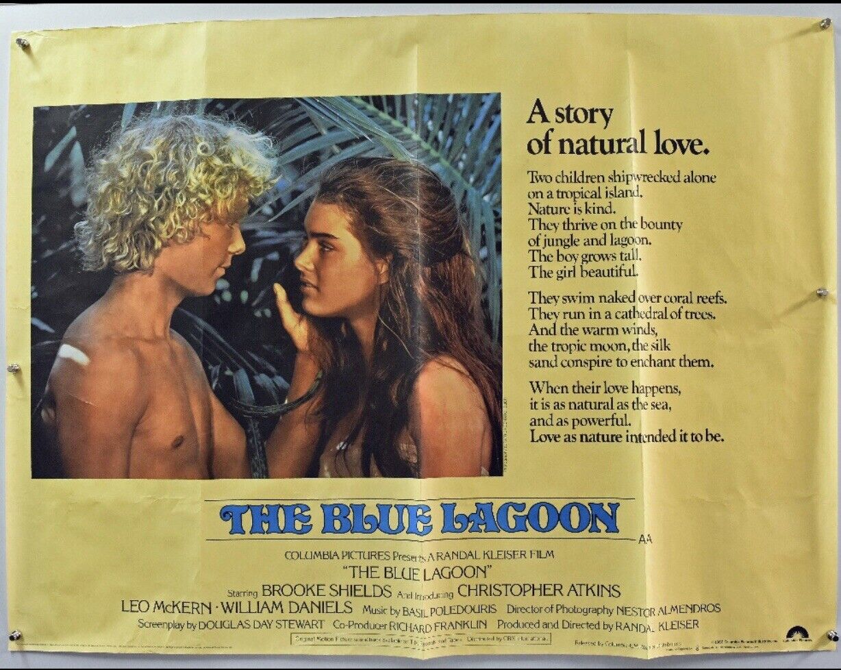 The Blue Lagoon Original UK Movie Quads. 5 Set Collection (1980) Oryginalne oferty
