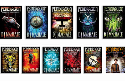 Complete Set Series - Lot of 11 Pendragon Books by D.J. Machale + Guide