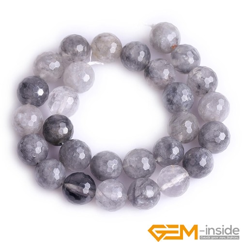 Wholesale Lot Natural Assorted Stones Faceted Round Loose Spacer Beads 15"Strand - Picture 287 of 345