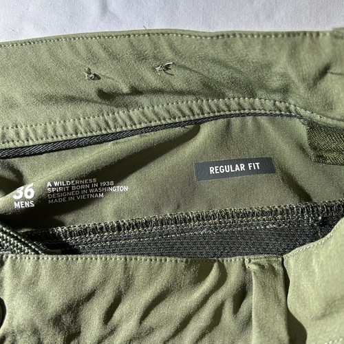 REI Co-op Men’s Milford Hybrid Shorts Olive Green Regular Fit Size 36 - Picture 6 of 9