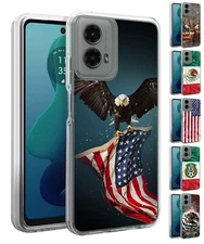 For Motorola Moto G 5G 2024 - Flag Design Impact Drop Proof Cover Case