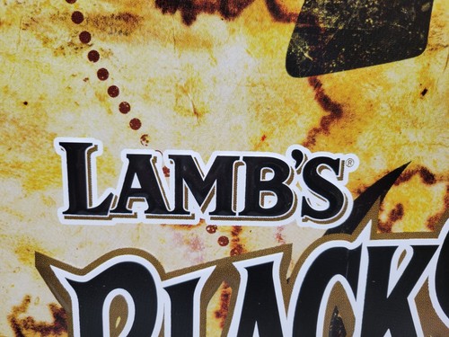 Letrero publicitario barra de metal ron especiado Lamb's BlackSheep con licencia oficial - Imagen 7 de 14