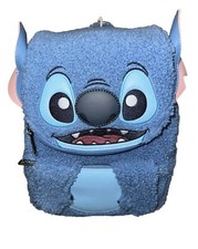Loungefly Disney Stitch Plush Sherpa Mini Backpack