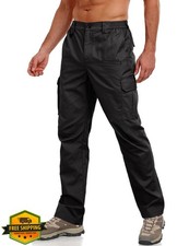 Lzzidou Mens Tactical Cargo Pants Ripstop Water Resistant