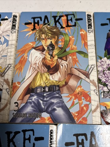5 FAKE Manga Series Lot English Version Volumes 1,3,4,6,7 Tokyopop Sanami Matoh - Picture 9 of 18