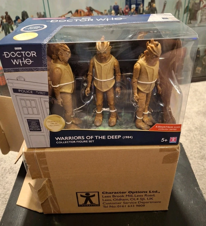 Figuras Jungles Of Mechanus Daleks + Warriors of The Deep personagem Doctor Who - Imagem 2 de 4