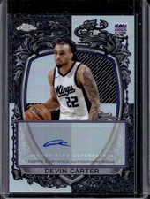 2025-26 Topps Chrome Devin Carter Signature Style Refractor Auto #SS-DC Kings
