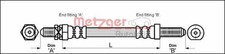 Flexible de frein Ford ORION