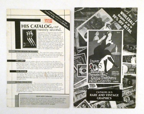 Miscellaneous Man Catalogs No. 20-25 Rare Posters and Ephemera 1984-1987 - Picture 3 of 6