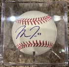 Mike Trout Autographed Baseball OML Baseball MLB Authentication & display case