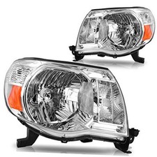 Headlight Assembly Compatible with 2005 2006 2007 2008 Chrome Housing Tacoma