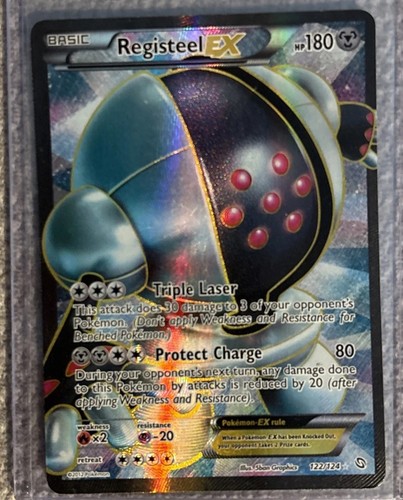Registeel EX 122/124 Dragons Exalted Full Art Holo Ultra Rare 2012 MP - HP