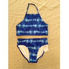 Melrose Market NWT Kids' Two-piece Swimsuit Blue Tie Dye size 12 girls