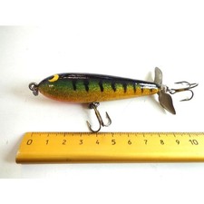 Lee Sisson Custom Wooden Spinner Lure, Fishing, Handcrafted, 4.7in/12cm