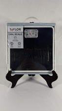 Taylor 9.8  x 9.8  300 lb Analog Dial Bathroom Scale with Dial Display Black