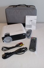 Apeman Video Projector LC350 W/ Case Cords Remote Machine Bundle