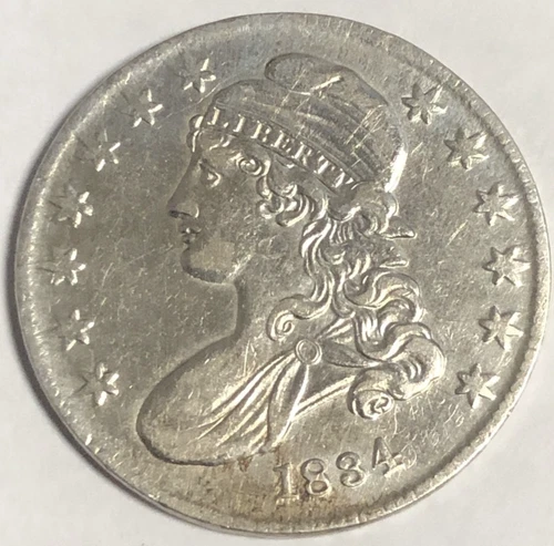 1834 CAPPED BUST 50C "XF HIGH GRADE" - SEE PICS, WONDERFUL COIN-ONLY ONE I HAVE✅