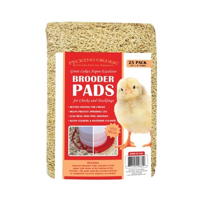 Pecking Order Brooder Pads for Chicks (25 Pack)