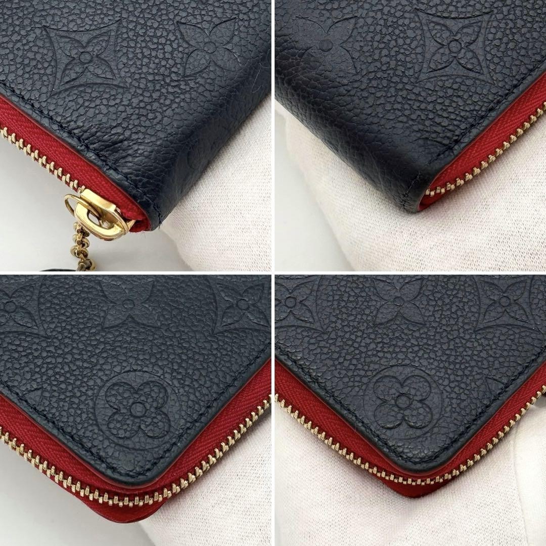 Super Extremely Beautiful Rare Louis Vuitton Empreinte Flower Charm Zippy Clemen image 5