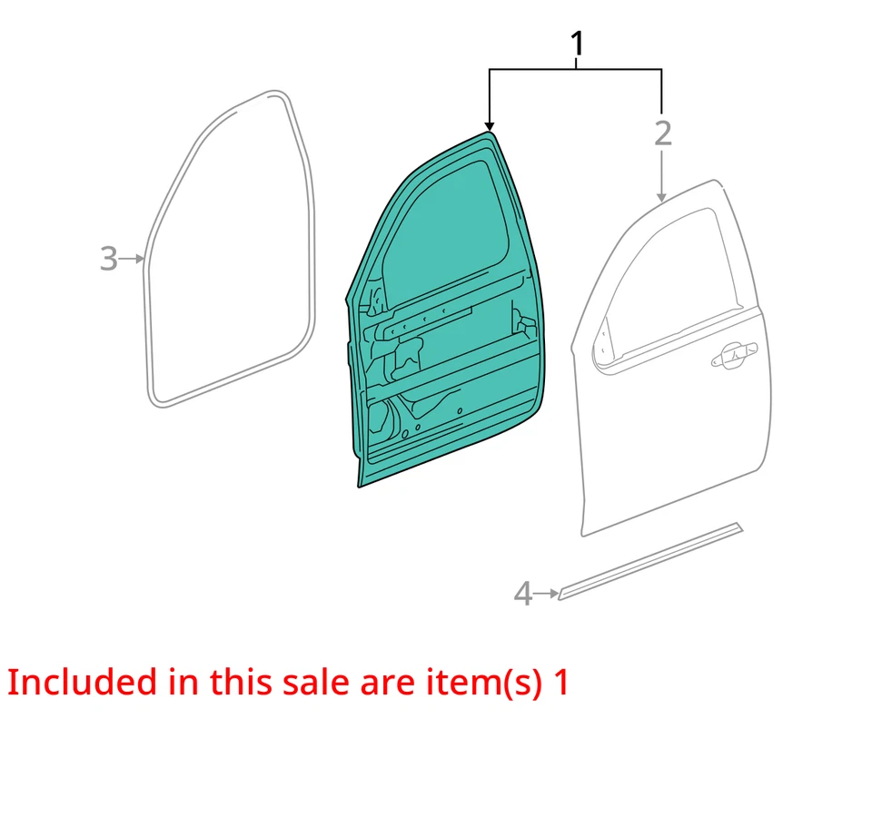 (LOCAL PICKUP ONLY) Passenger Front Door Fits 11-14 SIERRA 2500 PICKUP 1511299 Foto 3 de 4