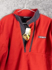 NWT Aerostich Fleece Jacket Mens S Red Half Zip USA Made TLTEC Motorcycle