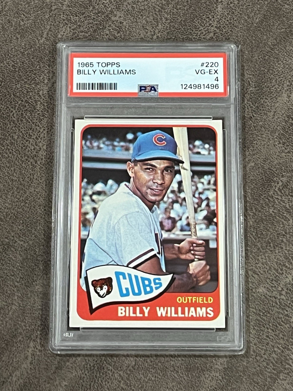 1965 Topps Billy Williams #220 PSA 4 VG-EX Chicago Cubs Vintage HOF!