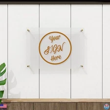 Personalized Large Acrylic Business Logo Sign - Custom Wall Display, Unique Gift
