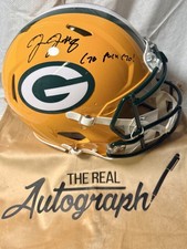 JOSH JACOBS - PACKERS - AUTOGRAPH SIGNED INSCRIBED - FULL SIZE AUTHENTIC HELMET