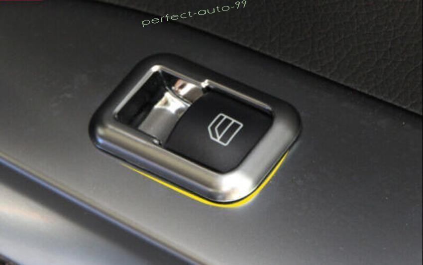 For Mercedes-Benz GLK 2009-2014 2015 Matte Silver Window Lift Lock Switch Panel