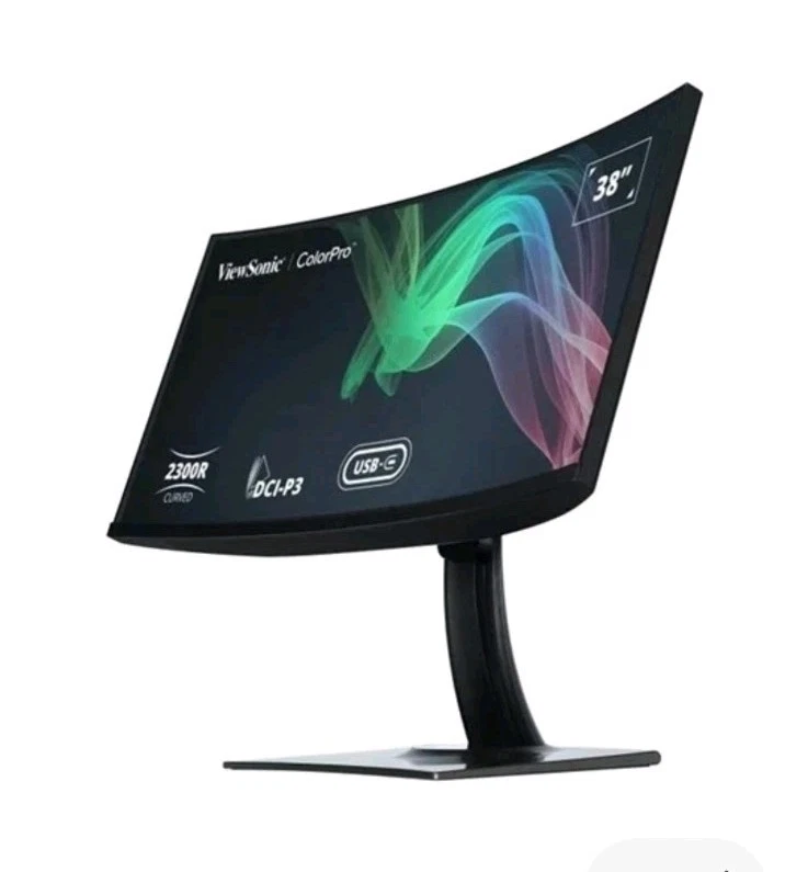 ViewSonic ColorPro VP3881a 95.3 cm (37.5") UW-QHD+ Curved Screen LED LCD Monitor - Image 2 of 4