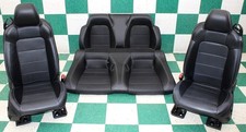 18 Mustang Coupe Black Leather Heat Cool Power Buckets Seats Backseat Seat Set