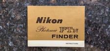 Nikon Photomic FTn Viewfinder instructions/owner's manual
