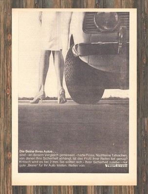 Pirelli Reifen - Reklame Werbeanzeige Original-Werbung 1965 (6)