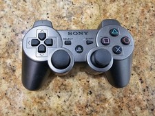 OEM Sony Playstation 3 / PS3 Gun Metal Grey Controller TESTED  RARE - CECHZC2U