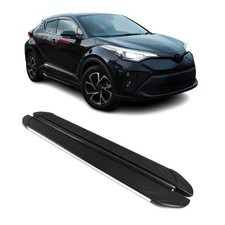 Trittbretter Seitenschweller für Toyota C-HR 2016-2023 Aluminium Schwarz Silber