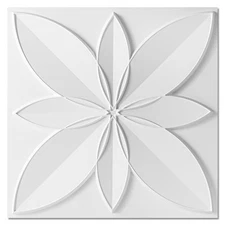 12-Pack 24"x24" Drop Ceiling Tiles, Waterproof Glue Up Ceiling Decor, White