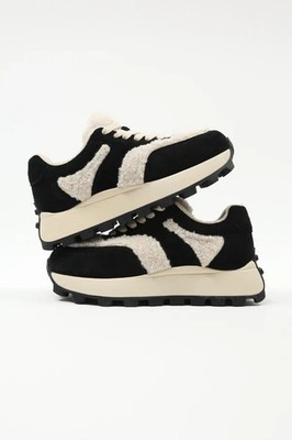 Lonza Ismini Black Winter Sneakers, New, Size 38 (US 7.5)