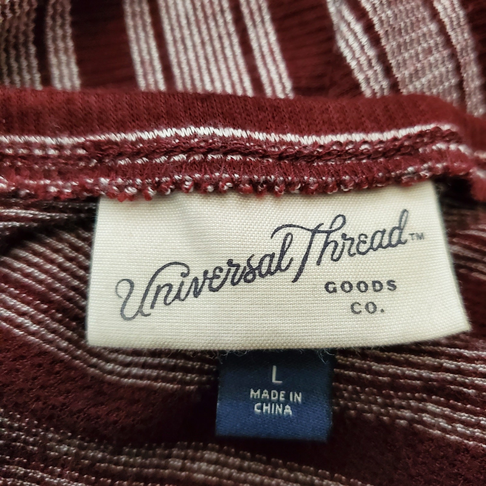 Universal Thread Burgundy Striped Mini Dress Wome… - image 4