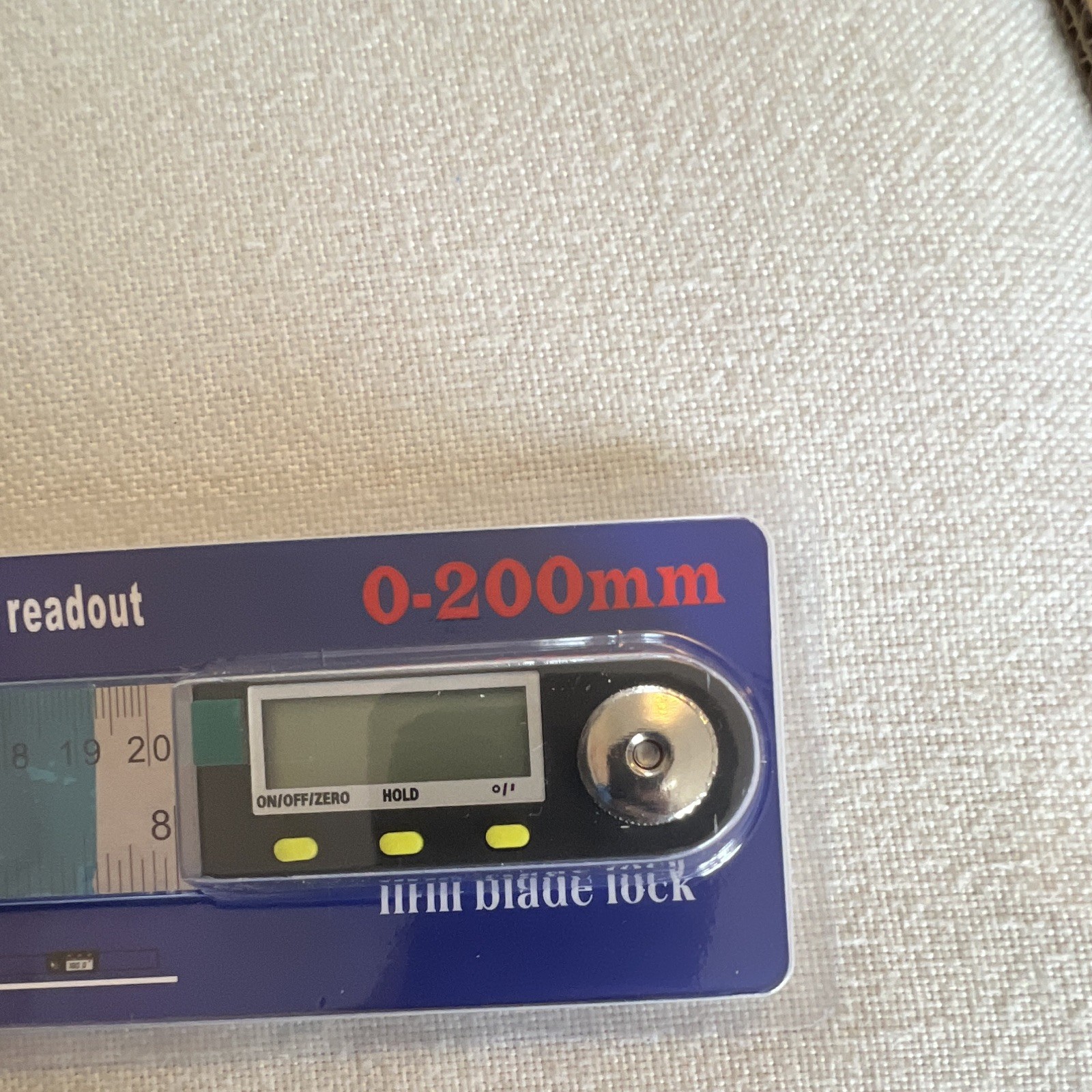 Digital Protractor Angle Ruler TL454 0-200mm / 8in Rectangular Head 0-360° image 5