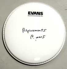 Chris Mars Of The Replacements Signed Drumhead Pleased To Meet Me RARE JSA COA