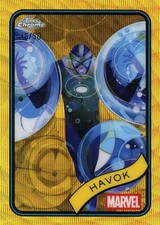 2025 Topps Chrome Marvel GOLD WAVE REFRACTOR #19 Havok 16/50
