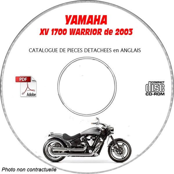 Revue technique et pièces XV 1700 Warrior 03 catalogue CD-ROM Yamaha