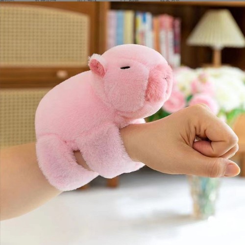 Stuffed Dolls Capybara Slap Wristband Cartoon Huggers Slap Toy Kids Gift - Picture 17 of 17