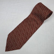 Brooks Brothers 346 Mens Silk Tie Burgundy Gold Elephant Pattern USA Made