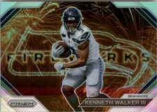 2023 Panini Prizm Fireworks Prizms Silver #14 Kenneth Walker III - FB
